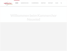 Tablet Screenshot of kammerchor-neuwied.de